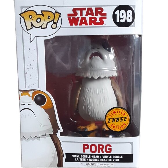 Limited Chase Edition Funko Pop! Star Wars 198 Episode 8 Porg Pop Vinyl Bobble - Picture 1 of 6
